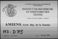 Collège d'Amiens. Biens du prieuré de Frémontiers