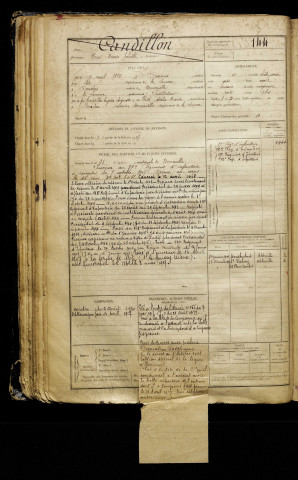 Candillon, René Marie Emile, né le 09 avril 1886 à Amiens (Somme), classe 1906, matricule n° 144, Bureau de recrutement d'Abbeville