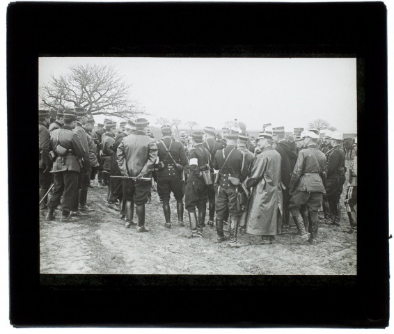 Manoeuvres d'avril 1903 - l'état-major près de Dury