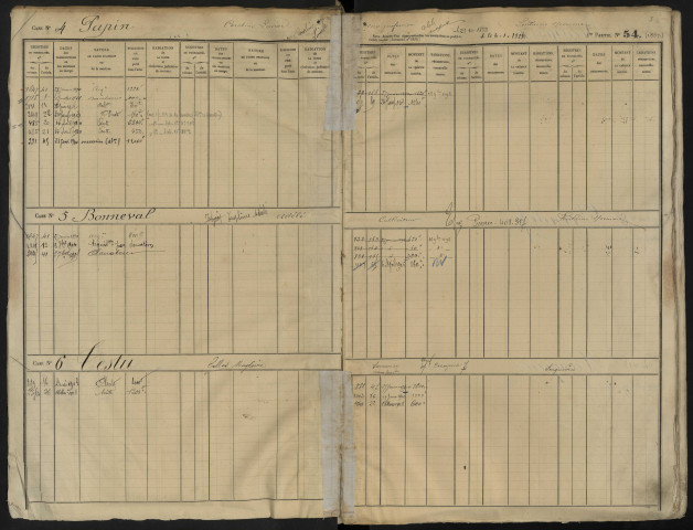 Répertoire des formalités hypothécaires, du 27/01/1890 au 23/04/1890, registre n° 351 (Abbeville)