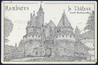 Rambures : le château avant restauration en 1952 - (Reproduction interdite sans autorisation - © Claude Piette)