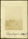 Campagne 1914-1915. 20 janvier 1915. 11e Régiment d'Artillerie, 4e pièce à Berles-au-Bois. Capitaine Schwab. Tirons sur Monchy (Pas-de-Calais)