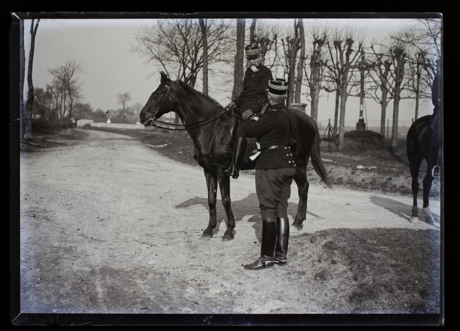 Le général Lanne, contingent du 8e Chasseurs à Allonville - mars 1902