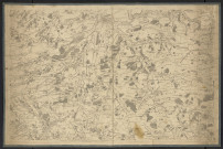 Carte de Cassini. Pays compris entre Frettecuisse, Flaucourt, Melicocq et Hannaches