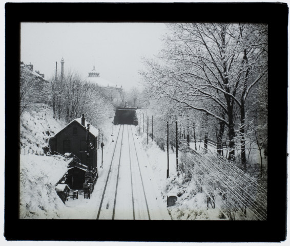 Amiens. Effet de neige au pont Lamerchin - 1907