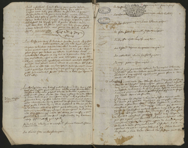 Doullens. Délibérations de l'échevinage