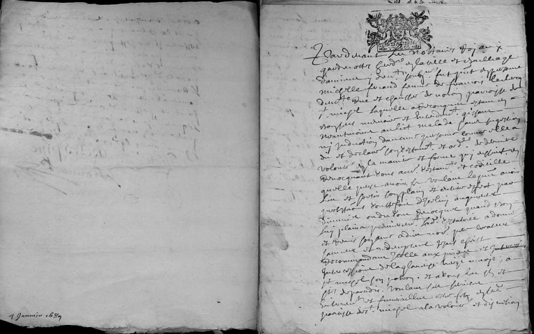 Etude de Me Jean Derouvroy à Amiens (étude n°17). Minutes de l'année 1689