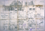 Guerre 1914-1918. Plan de reconstruction de la mairie