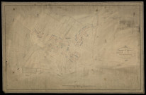 Plan du cadastre napoléonien - Lignieres : Village (Le) ; Bois Dreuette (le), A1 (coorespond au développement d'une partie de la section A2)
