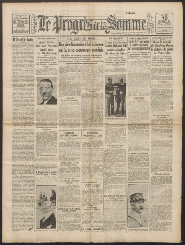 Le Progrès de la Somme, numéro 19013, 19 septembre 1931