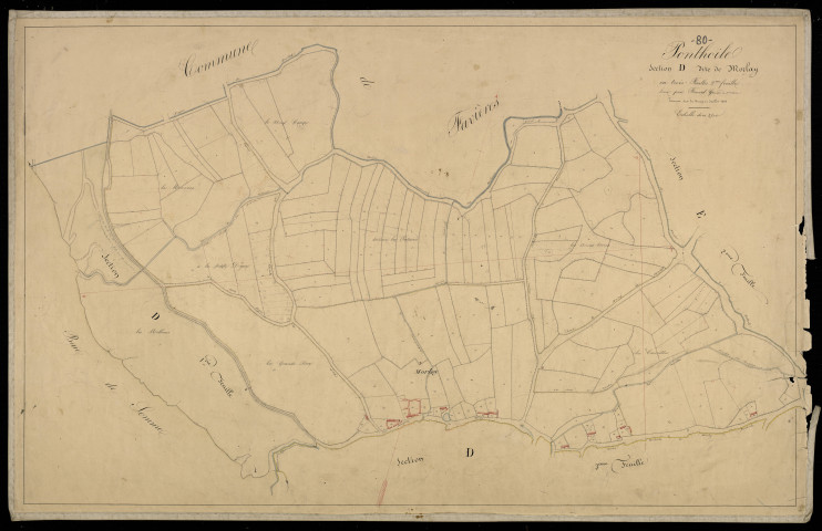 Plan du cadastre napoléonien - Ponthoile : Morlay, D2