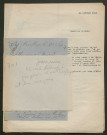 Témoignage de Jeannin, A. (Lieutenant) et correspondance avec Jacques Péricard