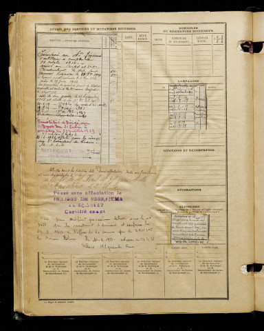 Corroyez, Aristide Emile Joseph, né le 27 avril 1891 à Sombrin (Pas-de-Calais), classe 1911, matricule n° 818, Bureau de recrutement d'Amiens