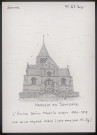 Hangest-en-Santerre : église Saint-Martin avant 1914-1918 - (Reproduction interdite sans autorisation - © Claude Piette)