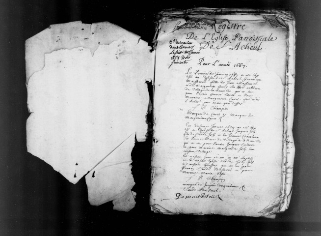 Amiens (Saint-Acheul) : baptêmes, mariages, sépultures