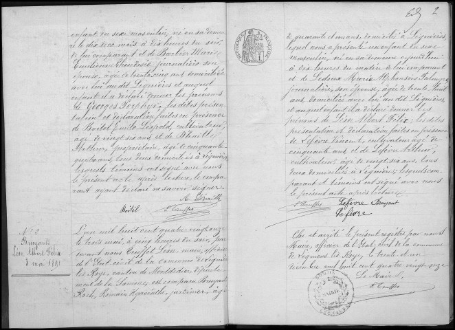 Lignières-lès-Roye : naissances, mariages, décès