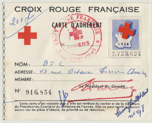 Croix-Rouge Française. Amiens Somme