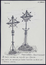 Monthières-Bouttencourt : deux croix - (Reproduction interdite sans autorisation - © Claude Piette)