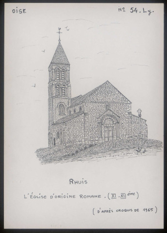 Rhuis (Oise) : église d'origine romane - (Reproduction interdite sans autorisation - © Claude Piette)