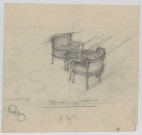 Un confident, causeuse, du Petit Salon de l'Hôtel Bouctot-Vagniez