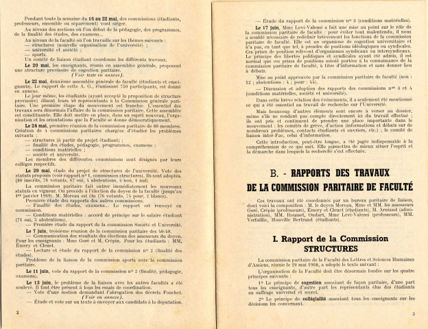 Vers de nouvelles structures. Textes des travaux des enseignants et étudiants de la Faculté des lettres et sciences humaines d'Amiens, mai-juin 1968