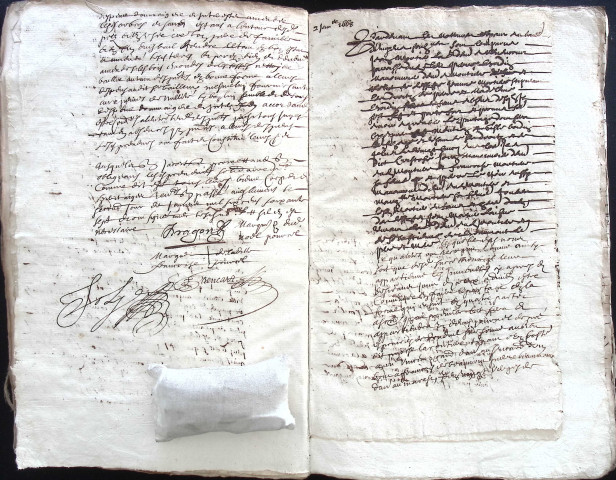 Etude de Me Jean-Baptiste Trencart à Amiens (étude n°12). Minutes de l'année 1668