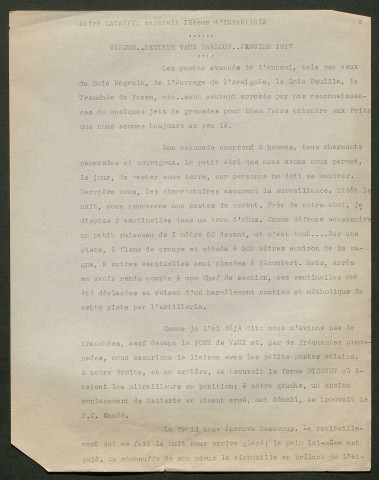 Témoignage de Lattapy, André (Caporal) et correspondance avec Jacques Péricard