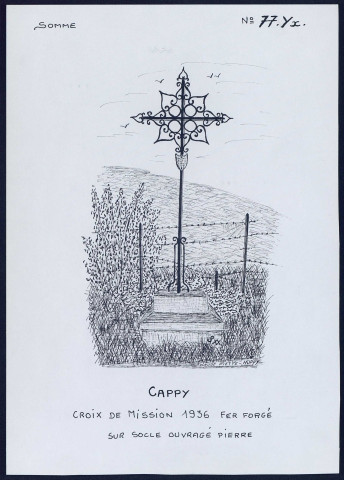 Cappy : croix de mission 1936 - (Reproduction interdite sans autorisation - © Claude Piette)