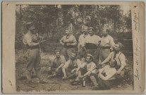 SOUVENIR DE L'ARGONNE. CAMP DE + GENTIER. AVRIL 1916