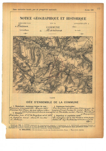 Marieux : notice historique et géographique sur la commune