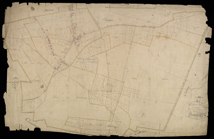 Plan du cadastre napoléonien - Dompierre-sur-Authie (Dompierre) : Wadicourt, E1