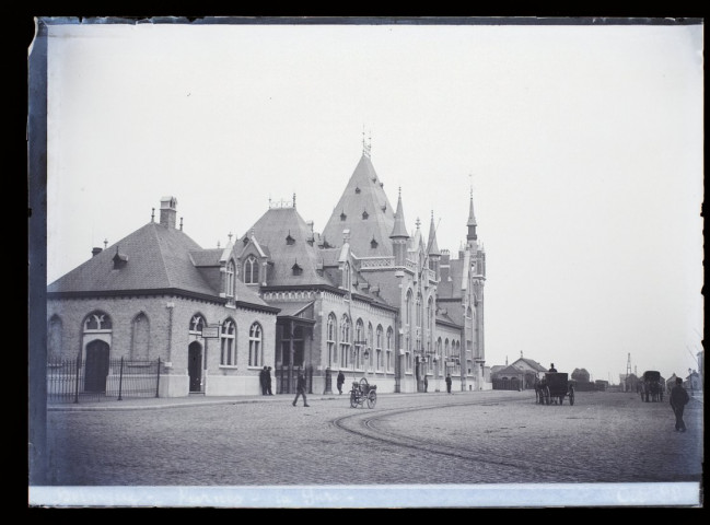 Belgique- Furnes, la gare - octobre 1899