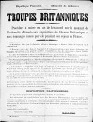 République Française - Ministère de la Guerre - Troupes Britanniques
