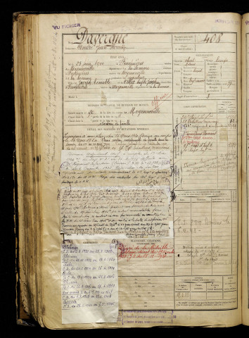 Davergne, André Jean Florentin, né le 25 juin 1900 à Feuquières-en-Vimeu (Somme), classe 1920, matricule n° 408, Bureau de recrutement d'Abbeville