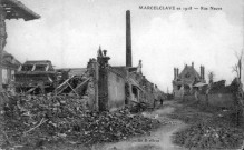 Marcelcave en 1918. Rue Neuve