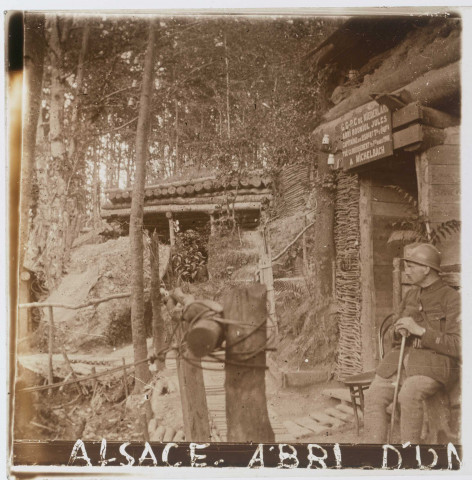 Alsace, abri d'un poste de commandement