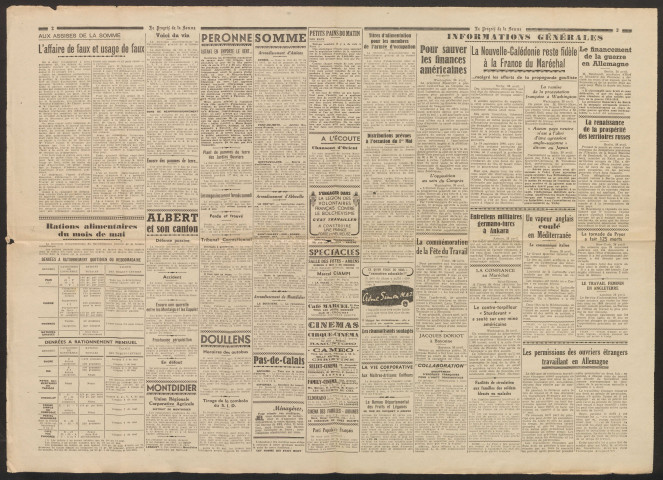 Le Progrès de la Somme, numéro 22652, 30 avril 1942