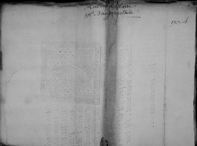 Etude de Me François Henin à Amiens (étude n°3). Minutes de l'année 1734