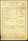Lemaire, Armand Alfred, né le 23 avril 1892 à Amiens (Somme), classe 1912, matricule n° 628, Bureau de recrutement de Péronne