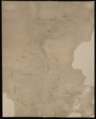 Plan du cadastre napoléonien - Peronne : tableau d'assemblage