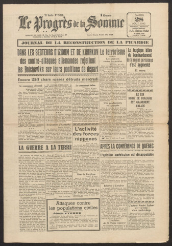 Le Progrès de la Somme, numéro 23058, 28 août 1943