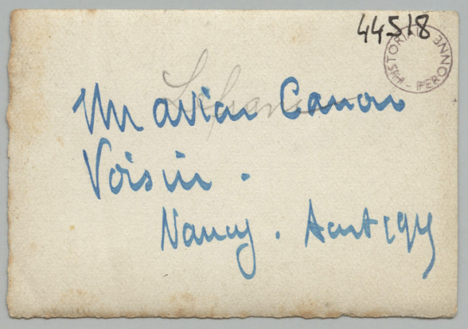 UN AVION CANON VOISIN. NANCY. AOUT 1915