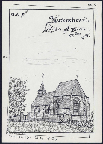 Yvrencheux : l'église Saint-Martin, XVIe siècle - (Reproduction interdite sans autorisation - © Claude Piette)