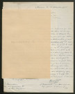 Témoignage de Brusselairs, L. (Maréchal des logis fourrier) et correspondance avec Jacques Péricard