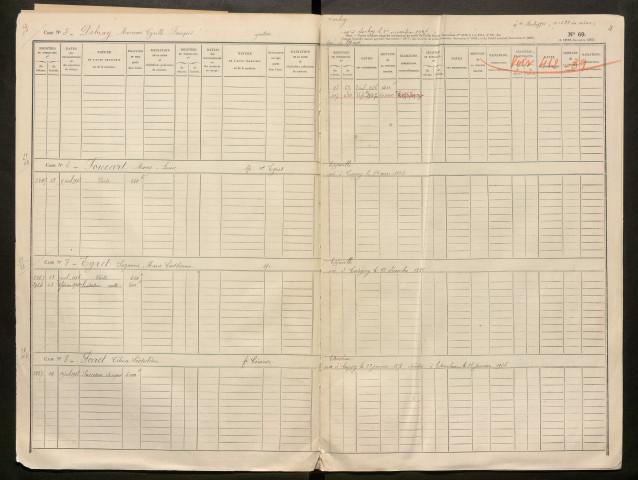 Répertoire des formalités hypothécaires, du 06/07/1936 au 23/01/1937, registre n° 405 (Péronne)