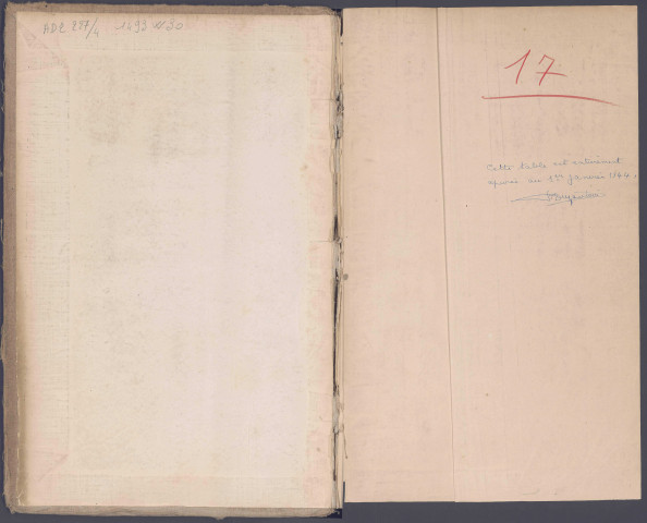 Table des successions et absences du bureau de Péronne