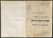 Tirage au sort (arrondissements de Doullens et de Montdidier) de l'année 1856