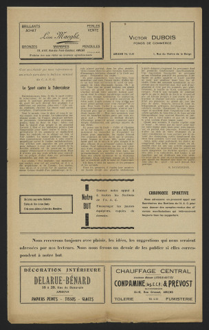 Bulletin mensuel de l'amicale des supporters de l'Amiens Athlétic Club (nouvelle édition) - Saison 1931-1932