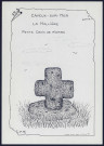 Cayeux-sur-Mer, la Mollière : petite croix en pierre - (Reproduction interdite sans autorisation - © Claude Piette)