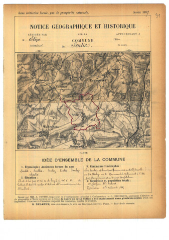 Senlis Le Sec : notice historique et géographique sur la commune